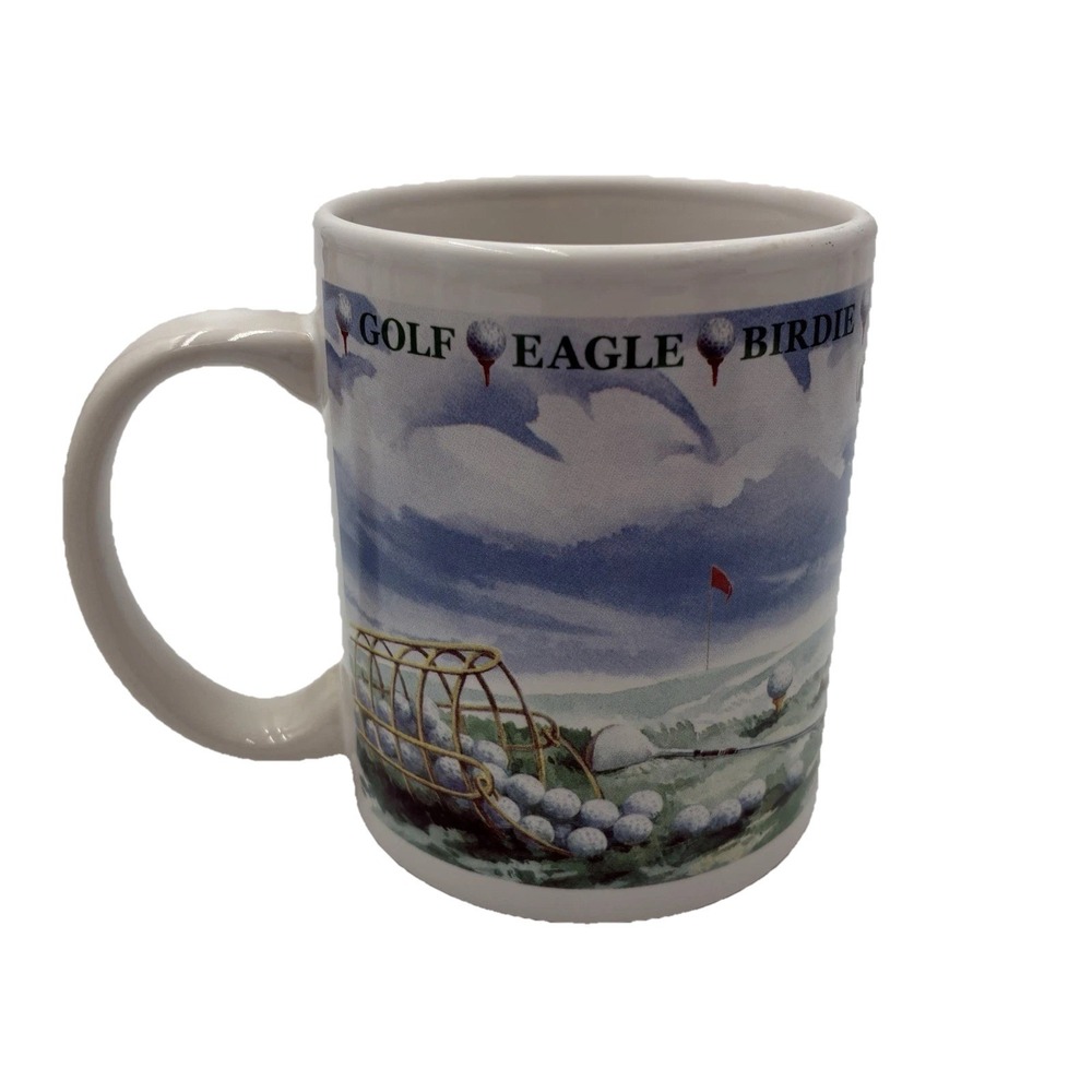 Vintage Golf Coffee Mug Eagle Birdie Par Bogey - Lady Jayne Ltd